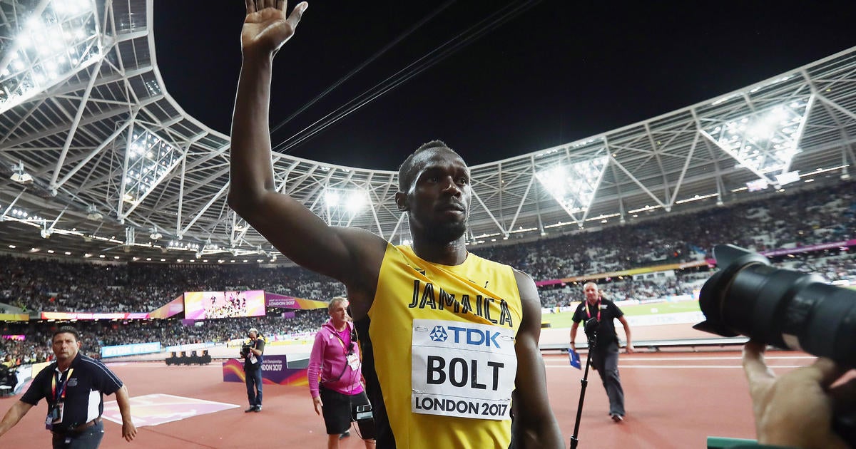 Usain Bolt Finishes In Third Place In His Final Solo Race Cbs News