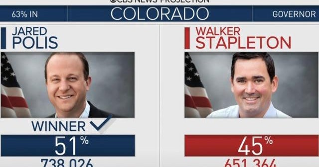 Colorado Elects Country S First Openly Gay Governor Jared Polis Cbs News