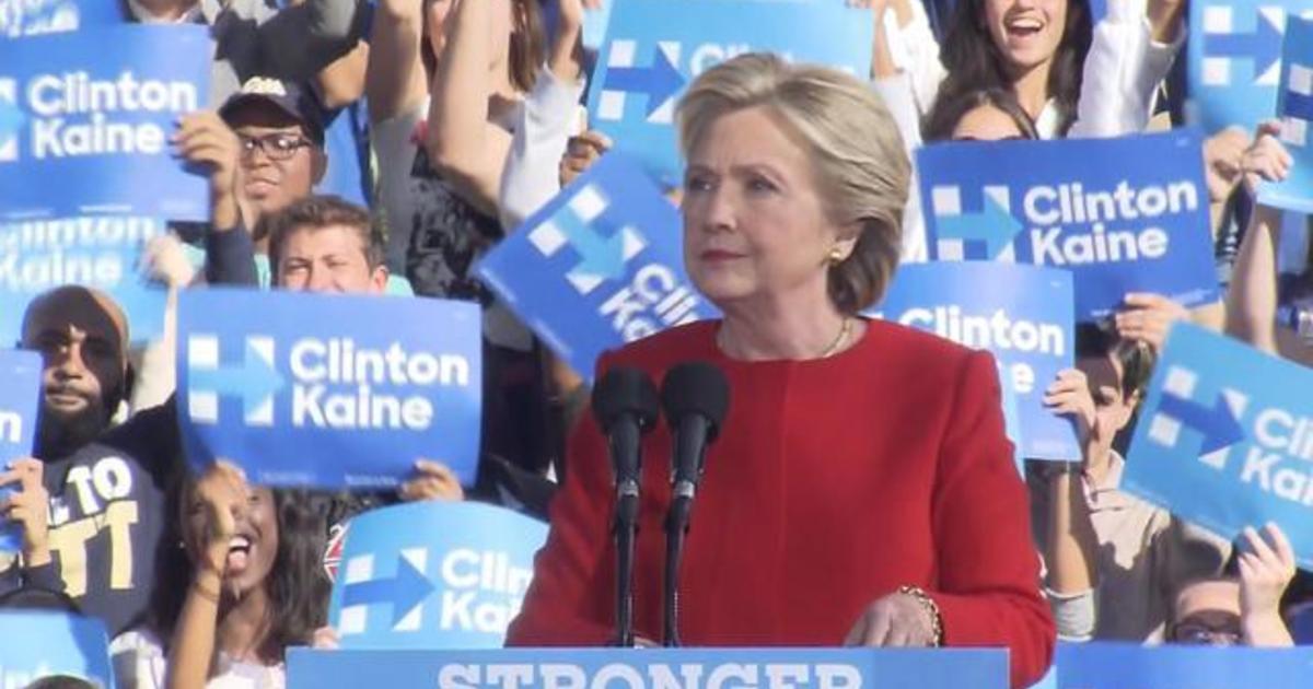 Hillary Clinton Begins Day In Pittsburgh Cbs News