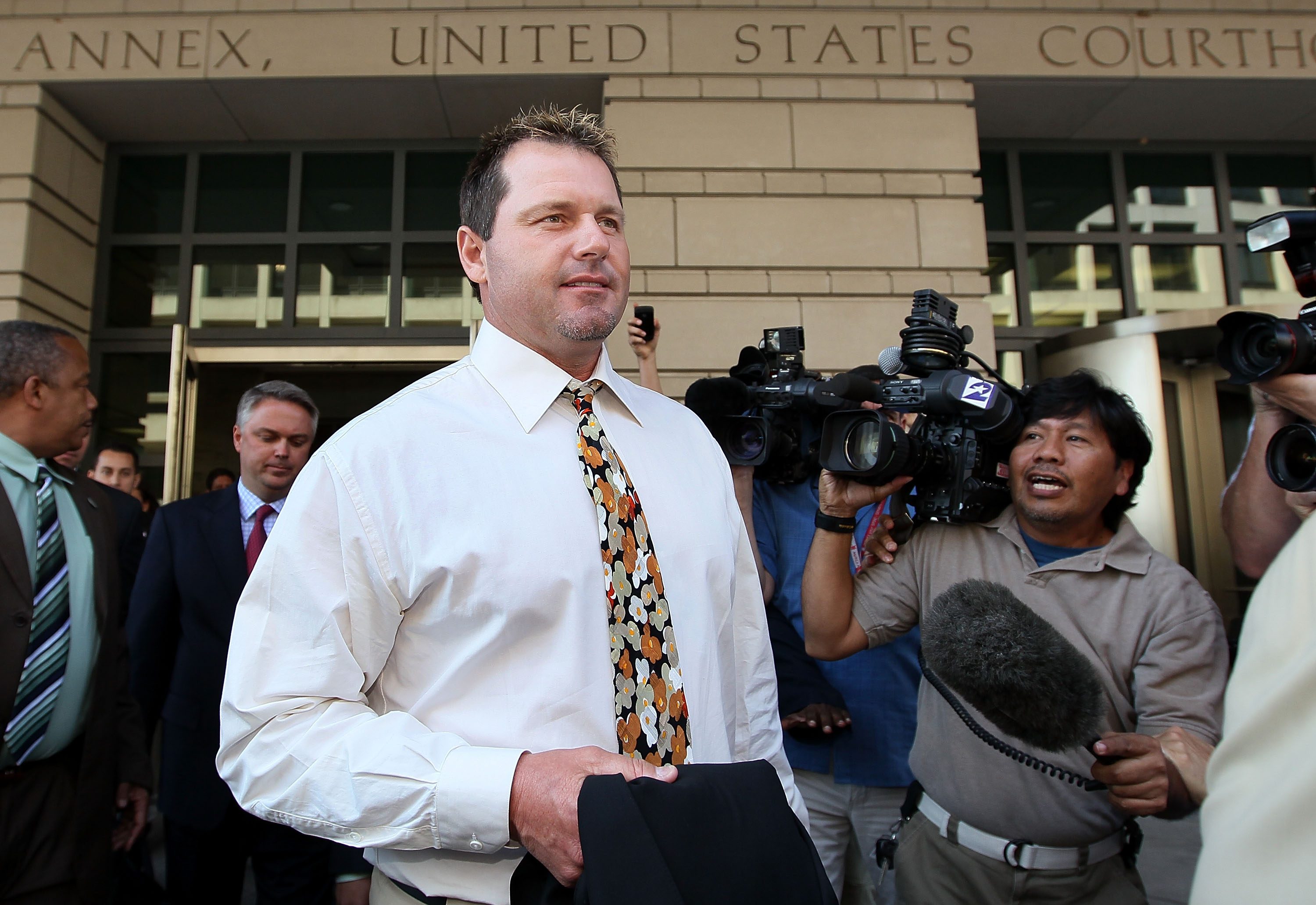Roger Clemens Is Arraigned On Perjury, Obstruction Charges 