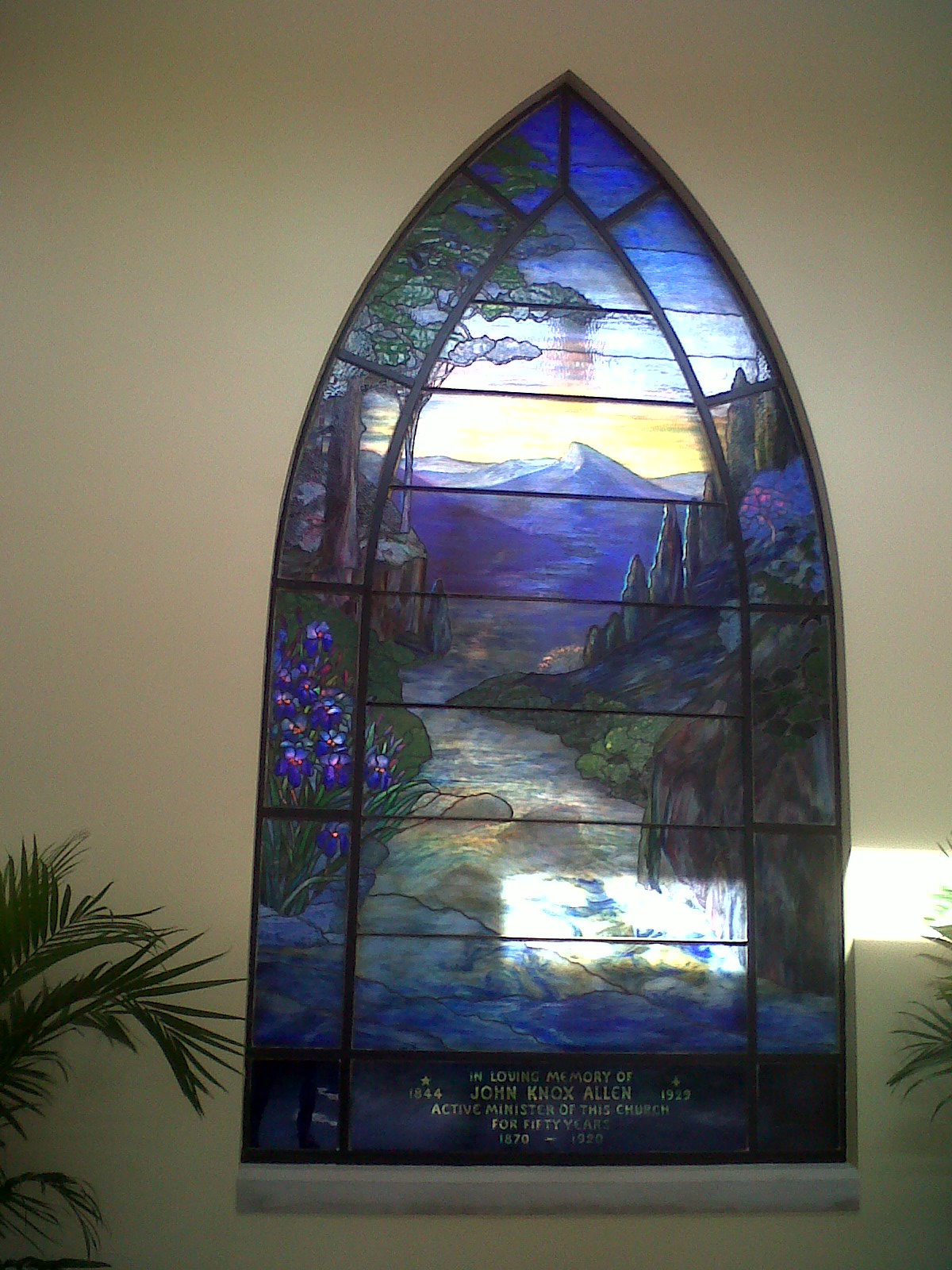 Tiffany Window at Reformed Church of the Tarrytowns 