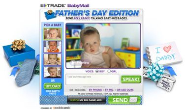 E*Trade Fathers Day Card 