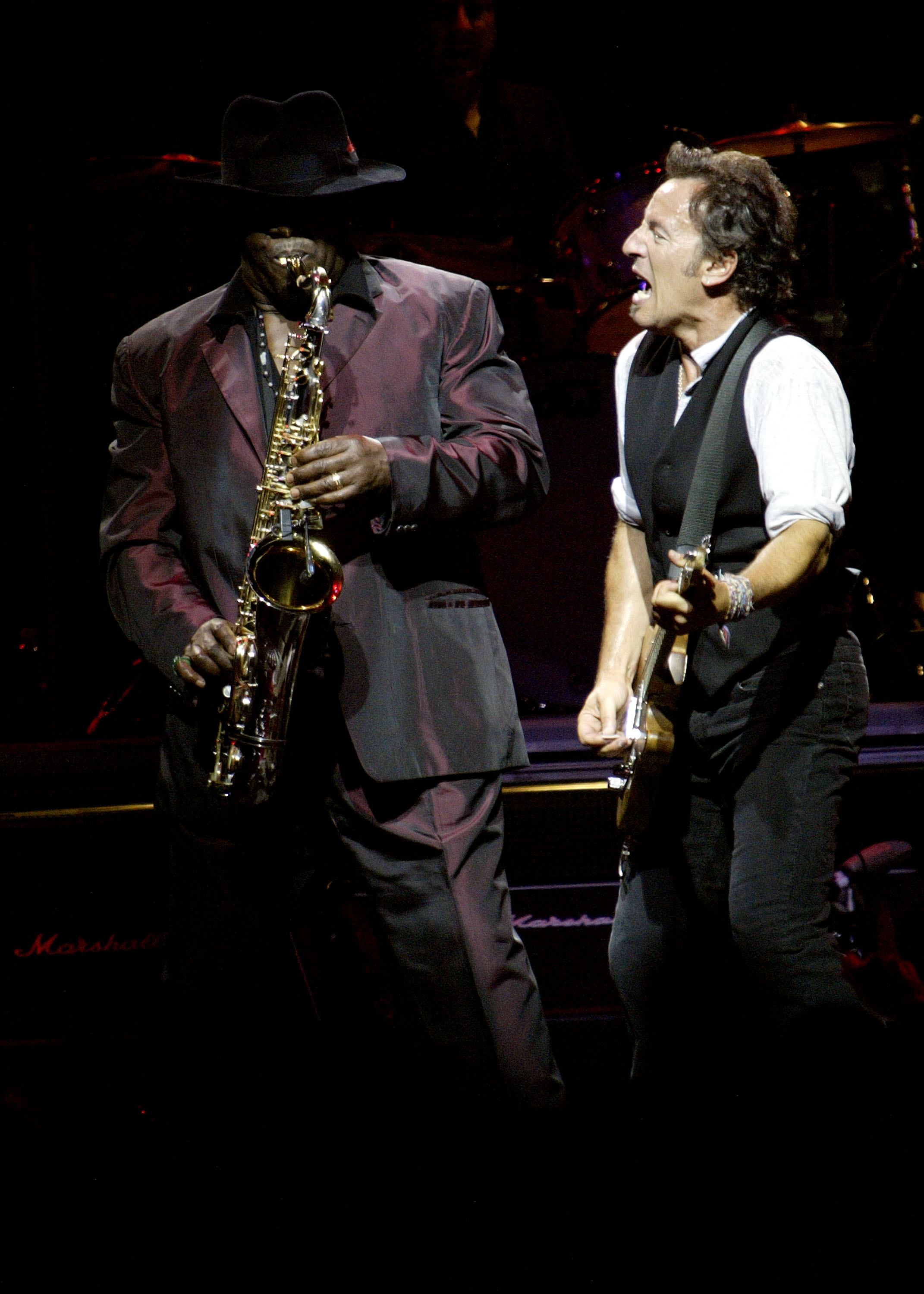 Bruce Springsteen and Clarence Clemons  