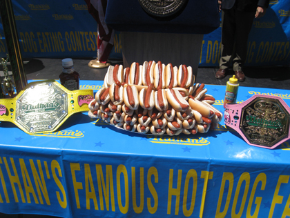 Nathan's Hot Dog Eating Contest Weigh In 