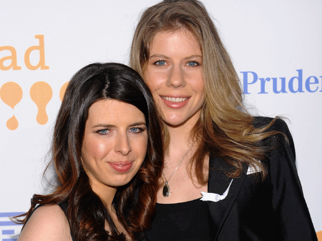 Actress Heather Matarazzo, left, and girlfriend Carolyn Murphy attend the 20th Annual GLAAD Media Awards in New York, March 28, 2009. 