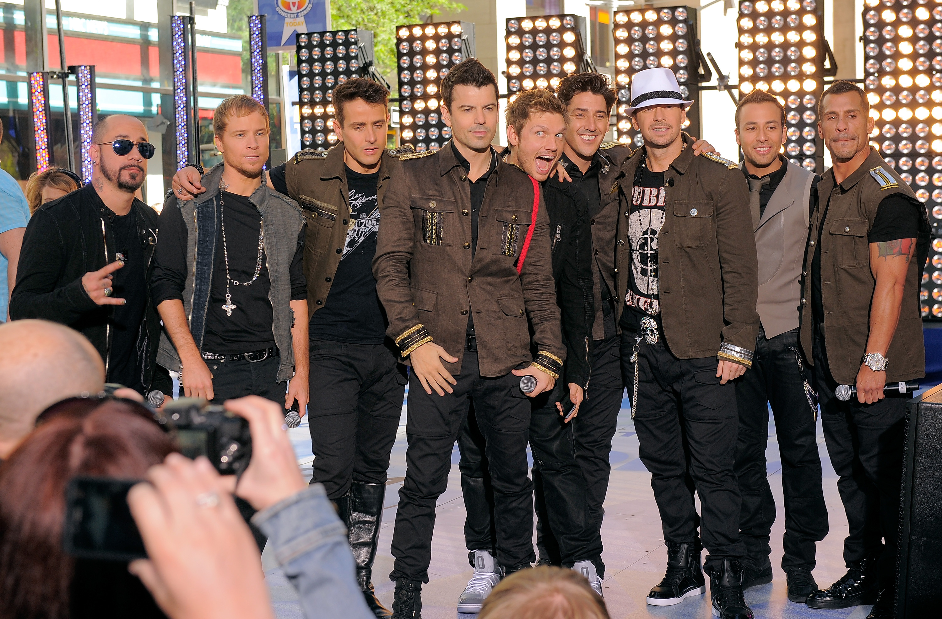 New Kids On The Block And Backstreet Boys Perform As NKOTBSB 