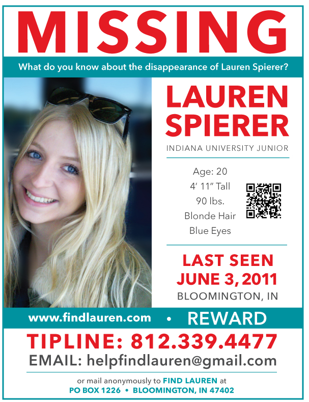 Lauren Spierer Missing Poster 