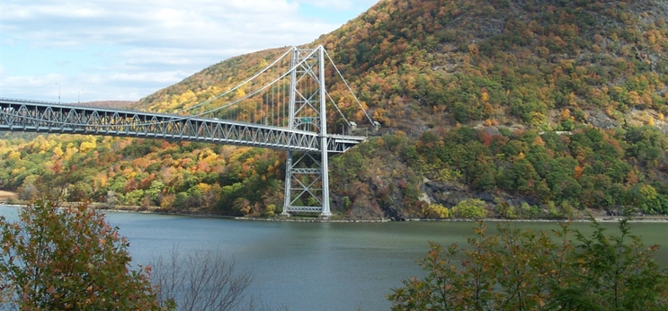 View of the bridge from Bear Mountain 