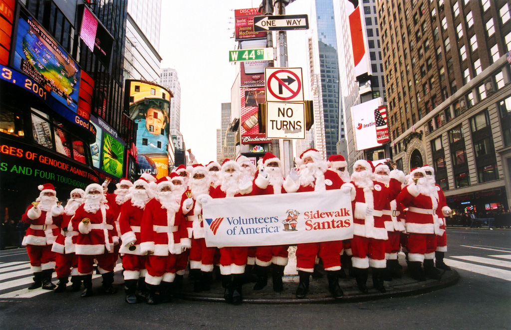 Santas In Times Square 