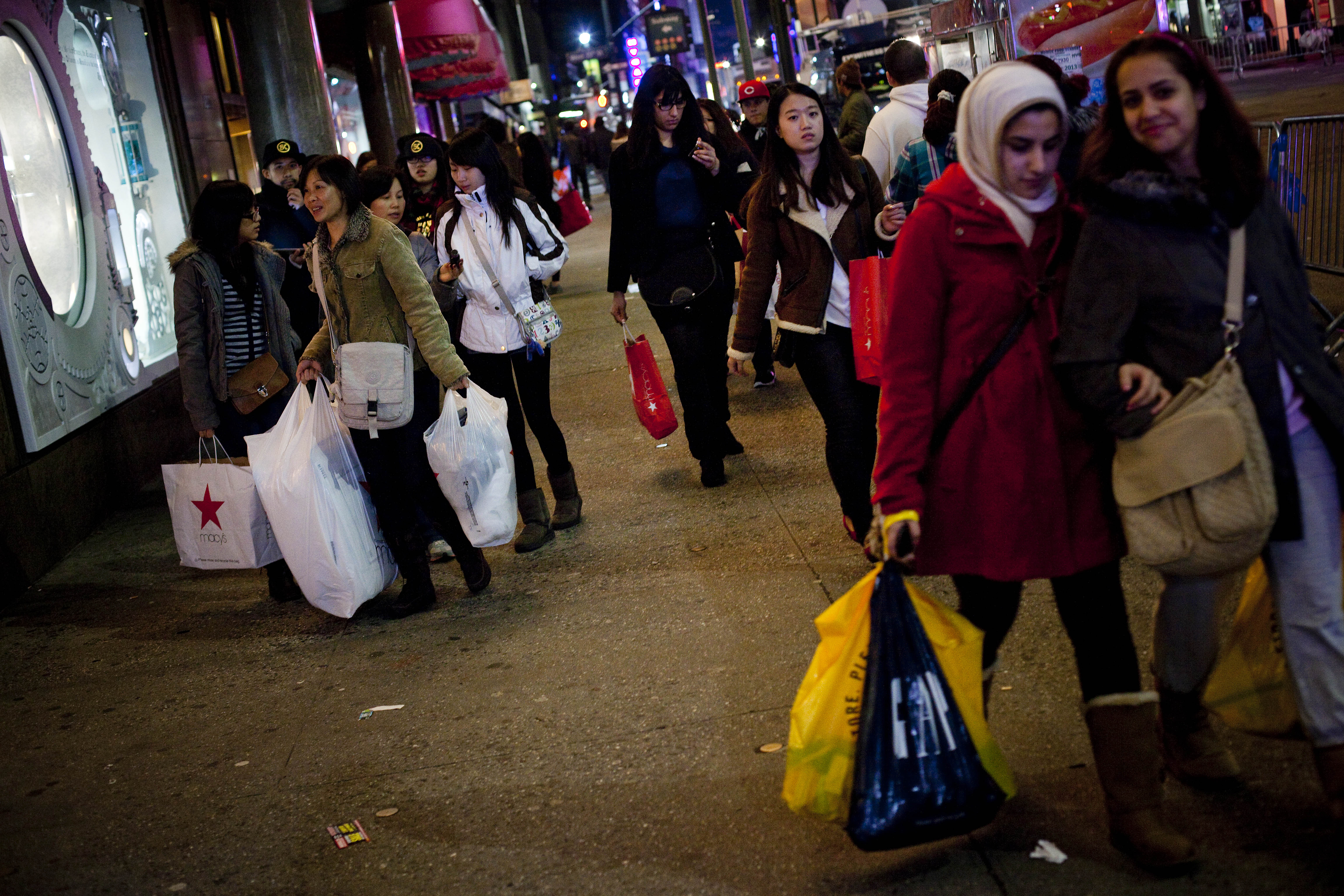 Black Friday shoppers hit the streets 
