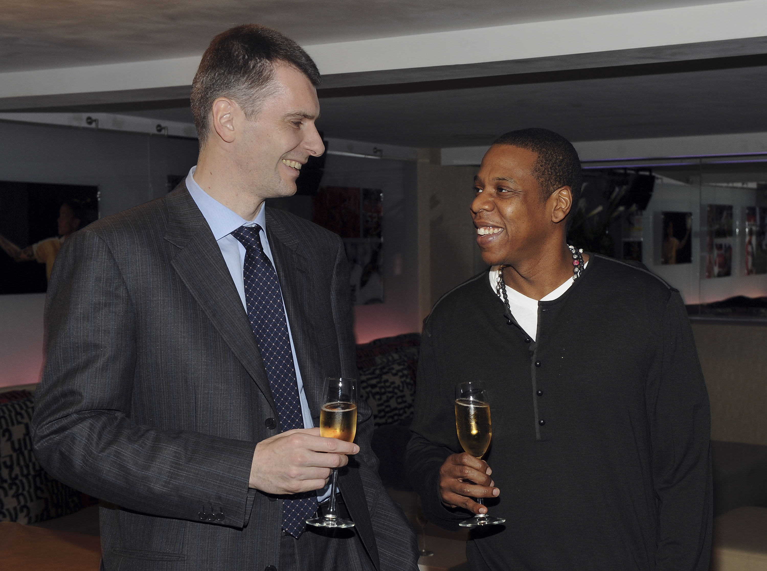 New Jersey Nets Owner Mikhail Prokhorov Meets with Jay Z 