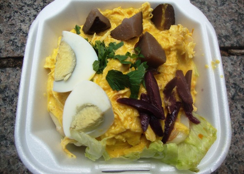 Aji De Gallina from Morocho Peruvian Fusion Food Cart 