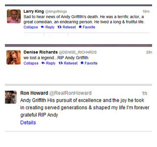 Andy Griffith Tweets 