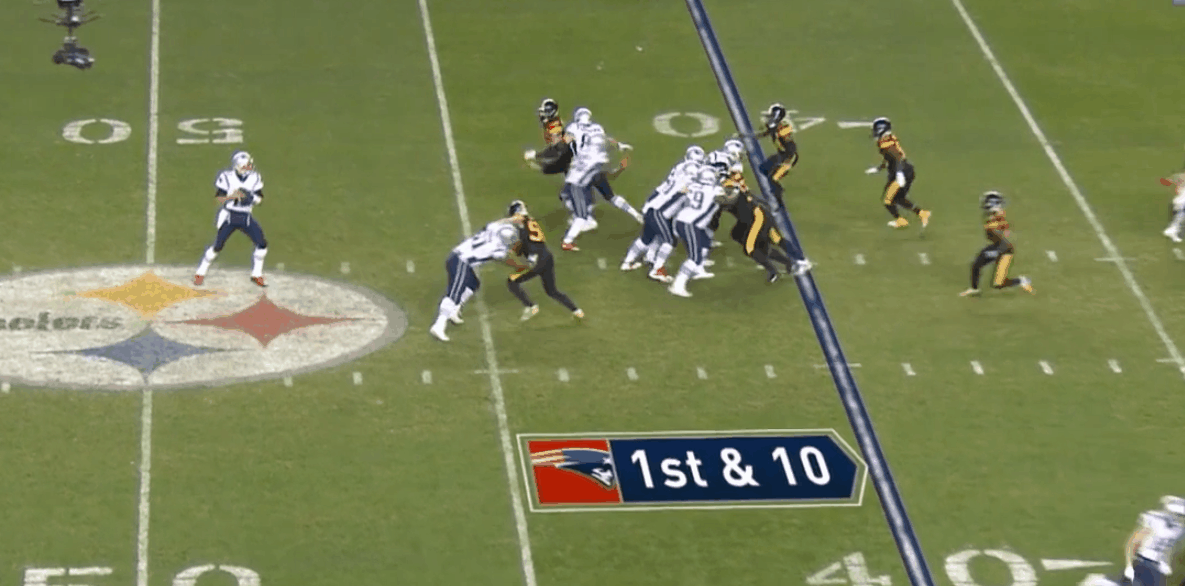 Tom Brady pass vs. Steelers 