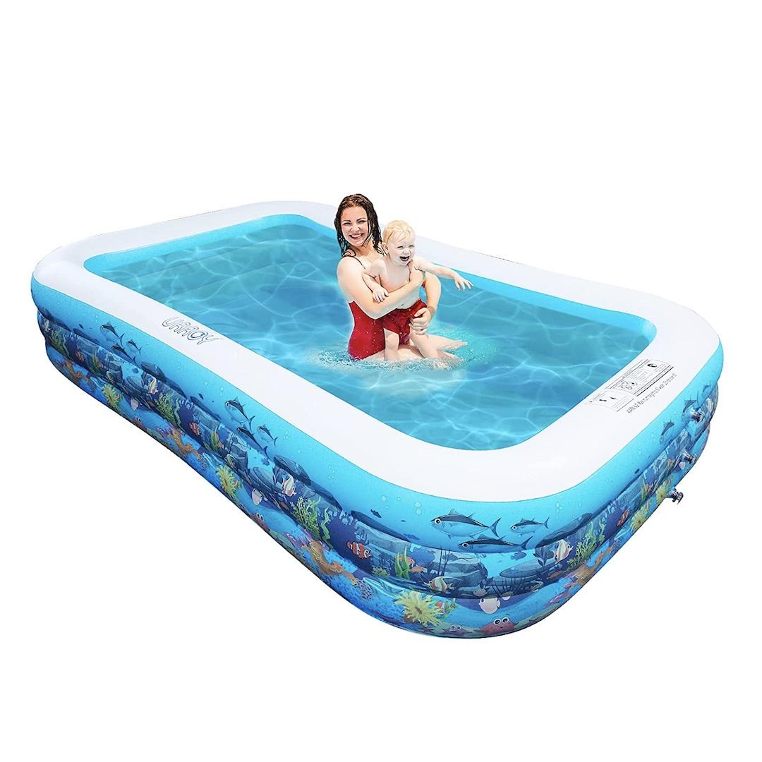 Urroy Full-Size Inflatable Swimming Pool 