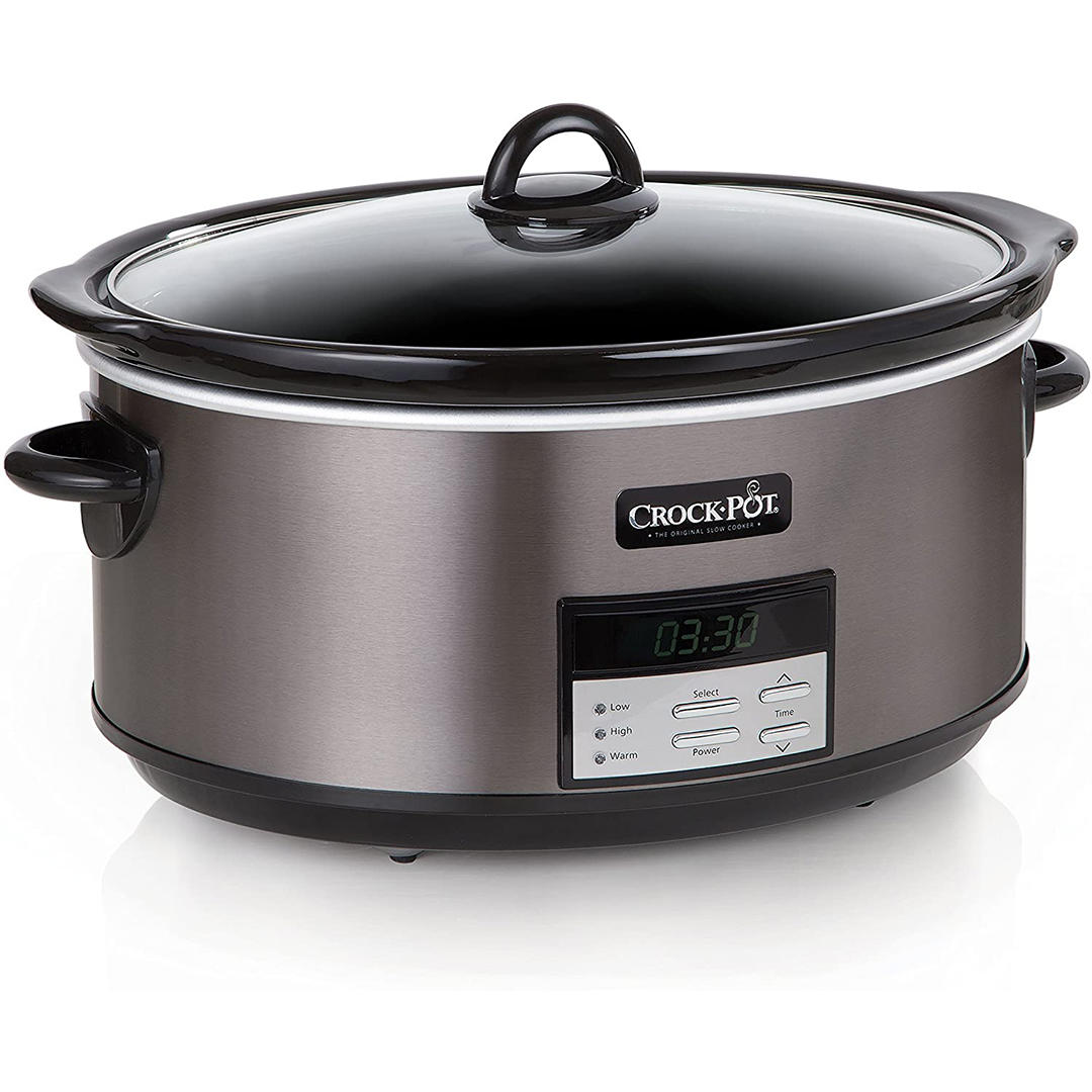 Crockpot slow cooker 8-quart programmable 