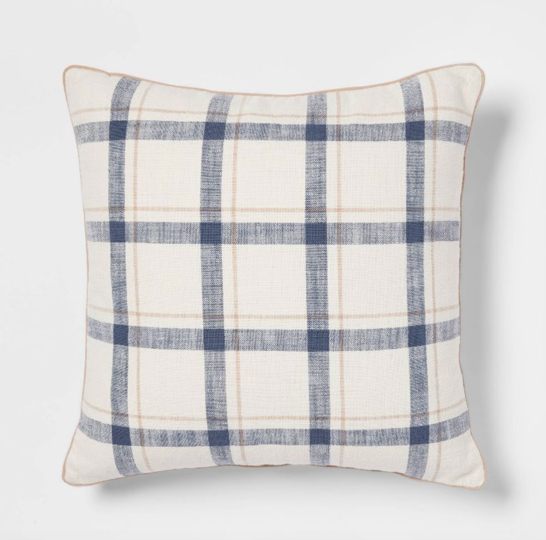 Target woven striped with plaid reverse throw pillow 