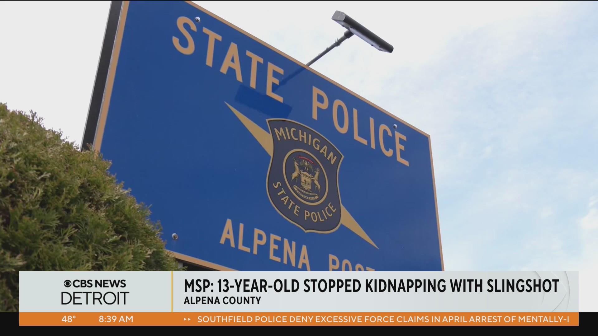 14-year-old who stopped kidnapping with slingshot says he was lucky