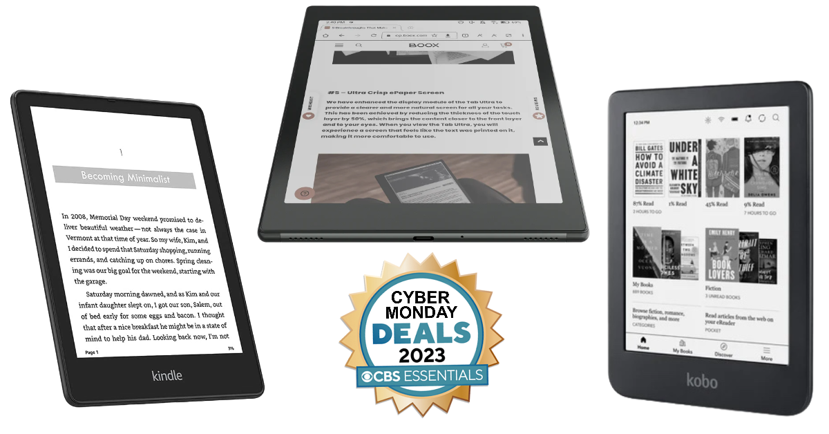 Best 2023 Cyber Monday e-reader deals: Save on Kindles and other e-book  readers today - CBS News