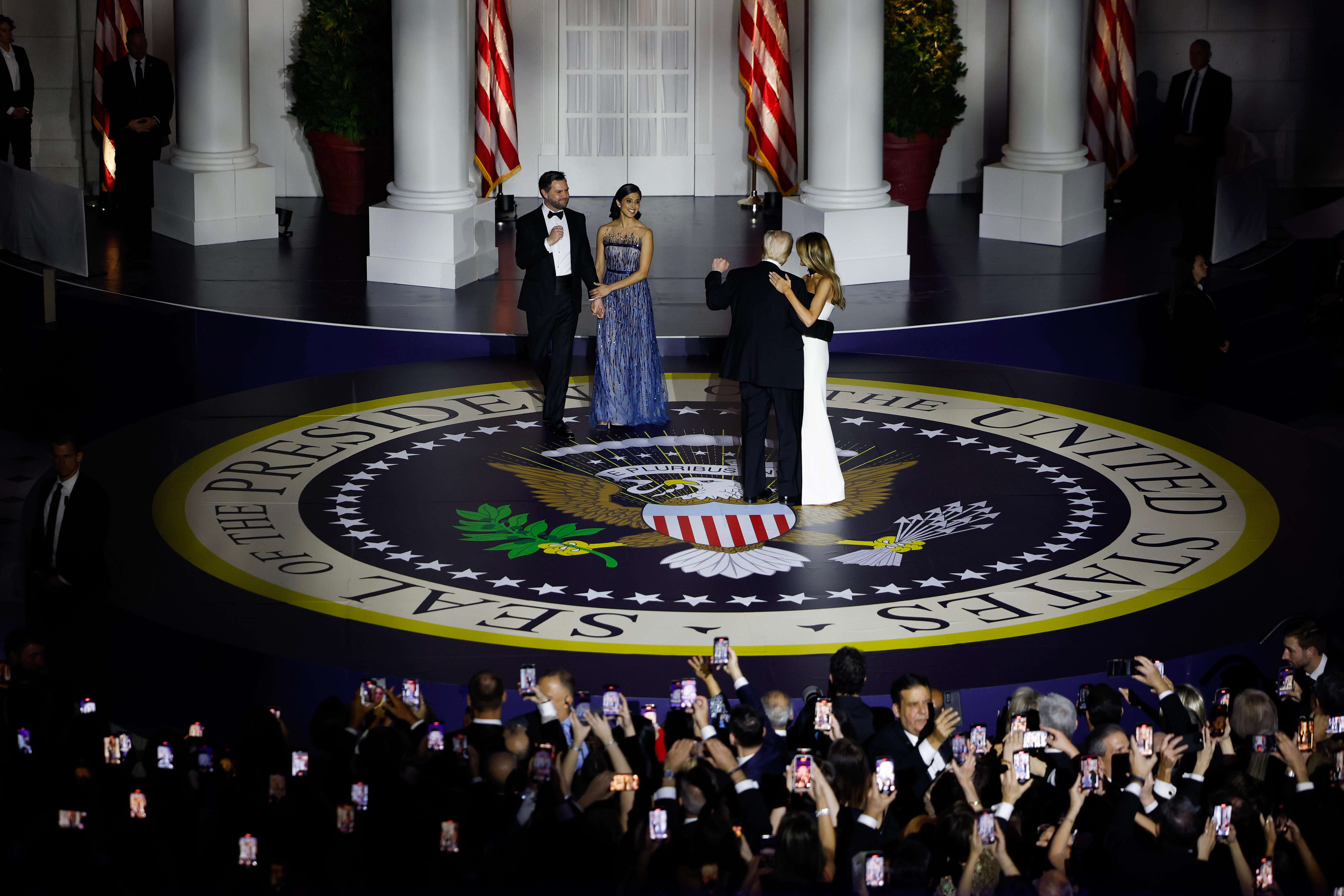 Inside the inaugural balls Trump attended for his 2025 swearingin