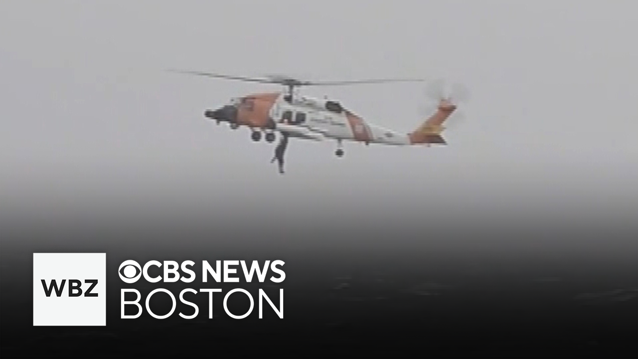Video shows Coast Guard rescue man off Cape Cod during nor’easter | WGHN