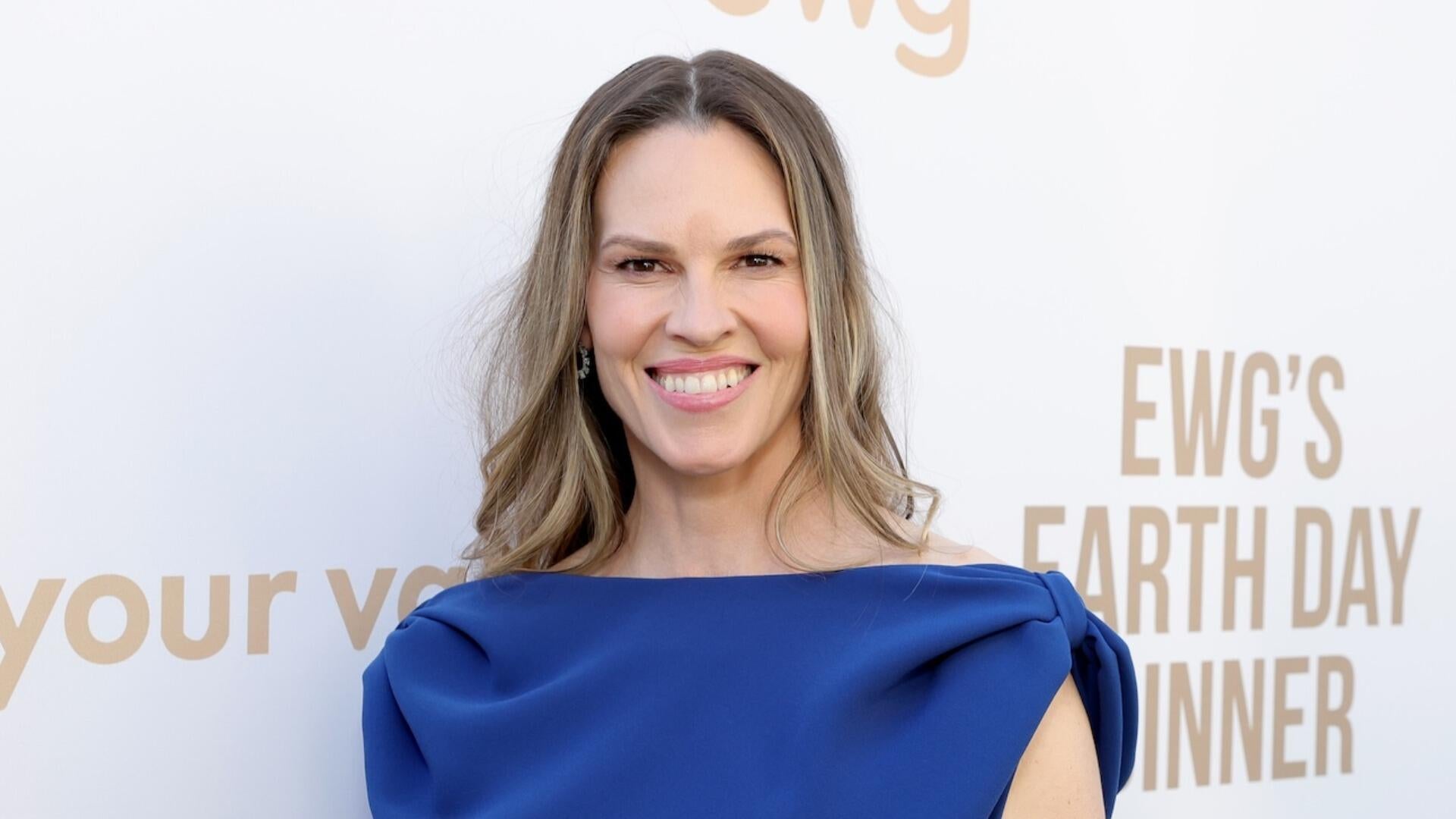 Hilary Swank announces she's pregnant with third child at 52