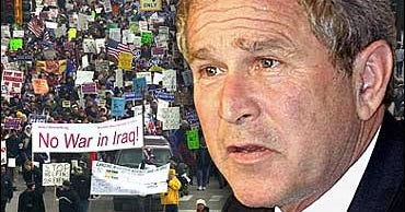 Bush Unswayed By Anti-War Protests - CBS News