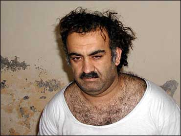 Khalid Shaikh Mohammed, the alleged Sept. 11 mastermind, is seen shortly after his capture during a raid in Pakistan on Saturday, March 1, 2003, in this photo obtained by the Associated Press.
