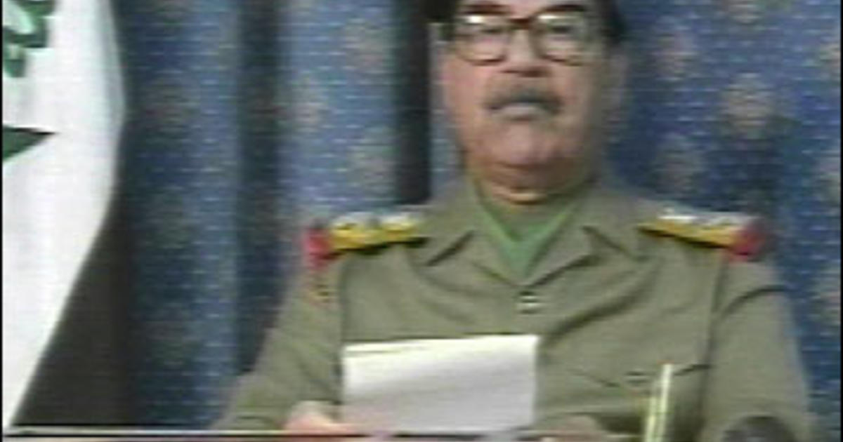 Saddam Tells Iraqis To Draw The Sword Cbs News
