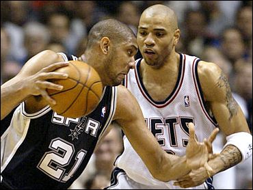 Martin, Mutombo And Kidd New Jersey Nets