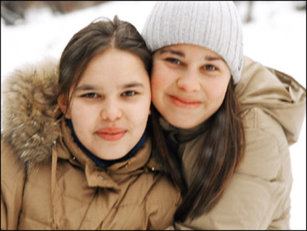 "48 Hours" helped reunite Dariya Fadeeva, 16, (right) and her sister, Alia, 12, a sixth-grade student. 