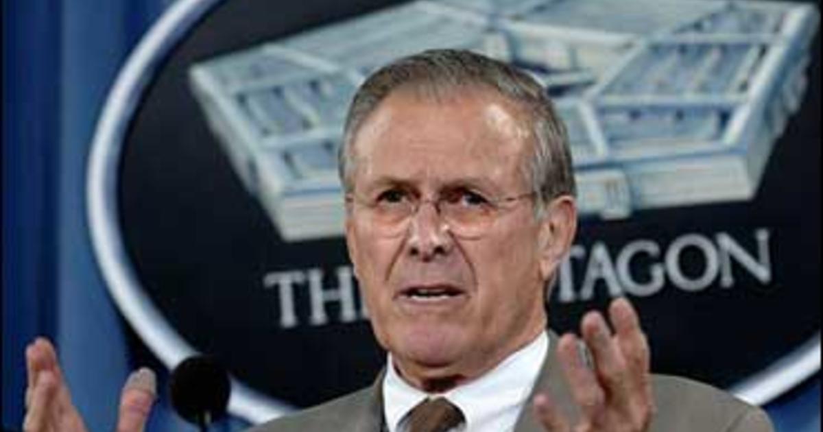 Rumsfeld Rebuffs Iraq War Critics - CBS News