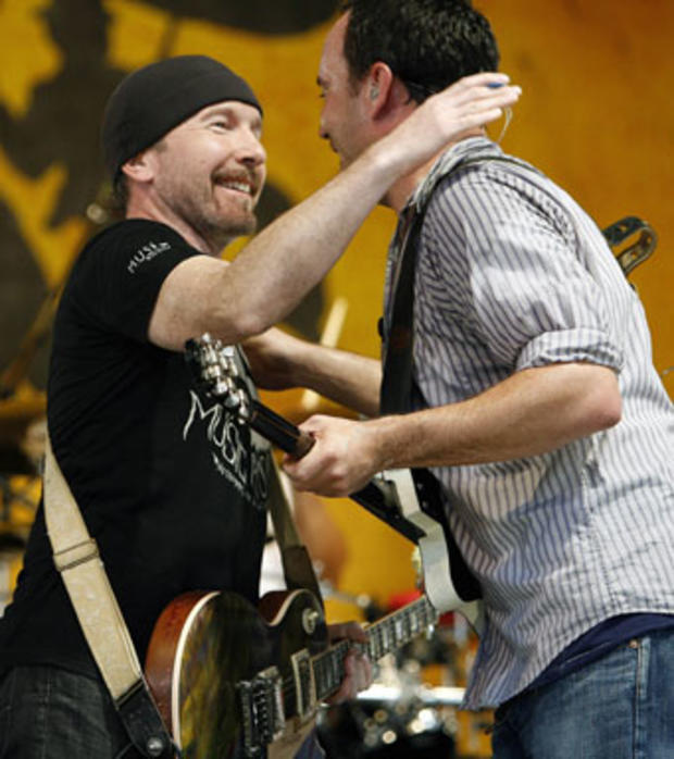 The Edge and Dave Matthews 
