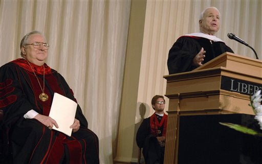Sen. John McCain<br>Liberty University, Va. 