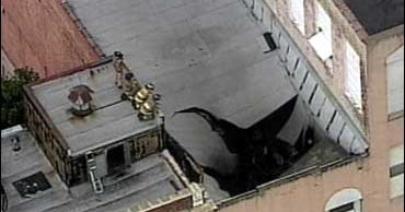 Explosion Brings Down Motel Roof - CBS News