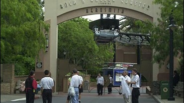 Disney officials turn away visitors at the closed Rock 'n' Roller Coaster at Disney World's MGM studios 