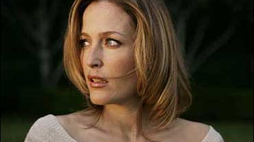 Actress Gillian Anderson poses for a photo outside the Ritz Carlton hotel in Pasadena, Calif., on Friday, Jan. 13, 2006. Anderson plays the beautiful but tragic Lady Dedlock in the six-part "Masterpiece Theatre" adaptation of one of Charles Dickens' great 