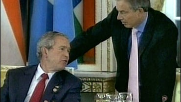 President Bush and Tony Blair 