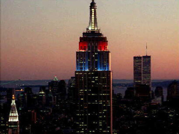 Empire State Building illuminated in honor of Princess Diana. 