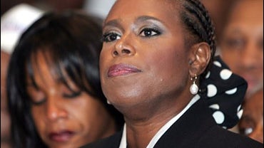 Rep. Cynthia McKinney, awaiting final primary election results, 8-8-06 