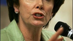 House Minority Leader Nancy Pelosi, Woonsocket, R.I., June 23, 2006. 