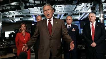 President Bush at the National Counterterrorism Center on Tuesday, Aug. 15, 2006 in McLean, Va. 