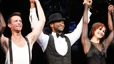 Usher takes a curtain call after "Chicago" Aug. 22, 2006 