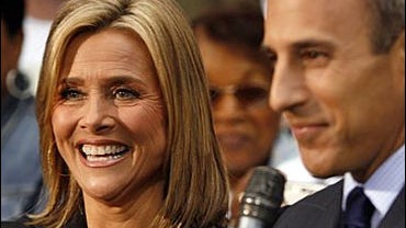 Meredith Vieira appears with co-host Matt Lauer during her first day on NBC's "Today" show 