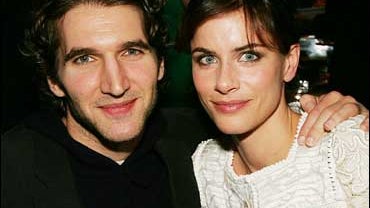 David Benioff and Amanda Peet in 2005. 