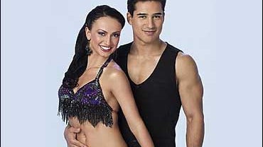 Karina Smirnoff and Mario Lopez 