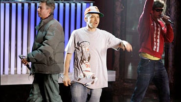 Adam Yauch, left, Adam Horovitz, center, and Mike Diamond, right of The Beastie Boys 