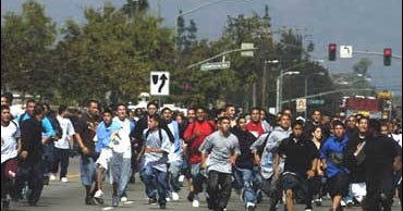 Riot Breaks Out At Calif. High School - CBS News