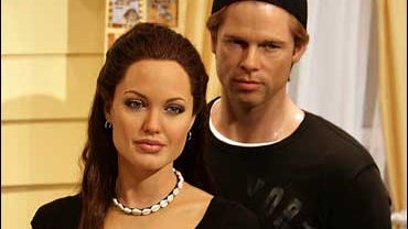 Angelina Jolie and Brad Pitt in wax 