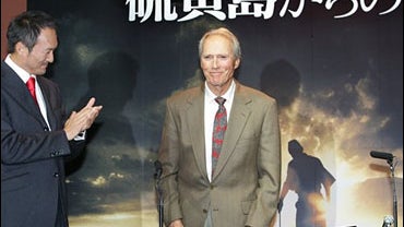 Clint Eastwood, right, with Ken Watanabe, star of "Letters from Iwo Jima" 